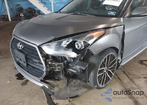 2014 Hyundai Veloster Turbo W/Black z USA, uszkodzony, nr VIN KMHTC6AE6EU201611